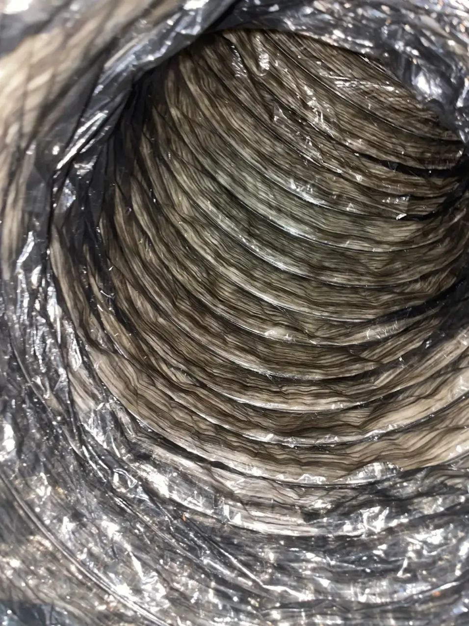 Air Duct Cleaning vs UV Air Purifier Which Problem Does Each Address 4 residential air duct surfaces before cleaning, real company service photo 4
