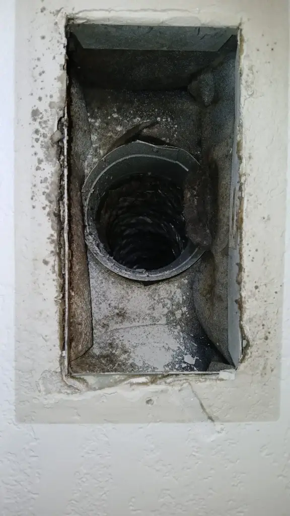 Air Duct Cleaning vs UV Air Purifier Which Problem Does Each Address 1 residential air duct surfaces before cleaning, real company service photo 1