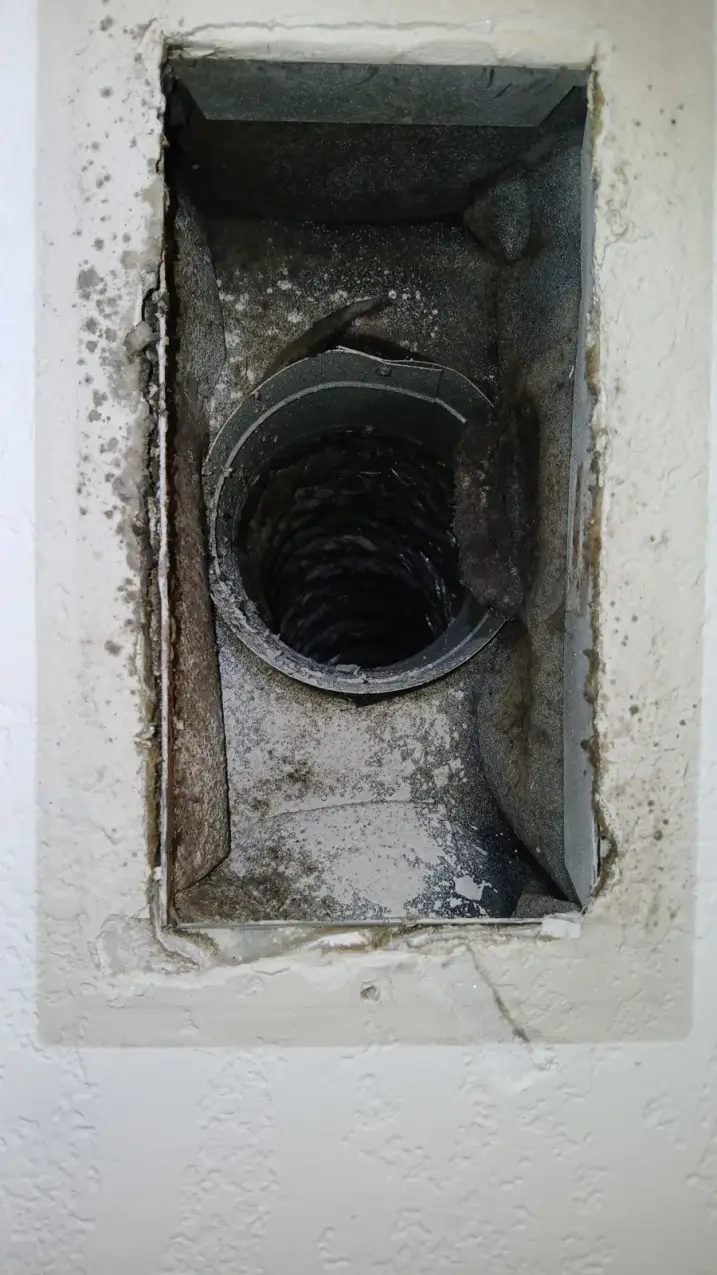 Air Duct Cleaning vs UV Air Purifier Which Problem Does Each Address 1 residential air duct surfaces before cleaning, real company service photo 1