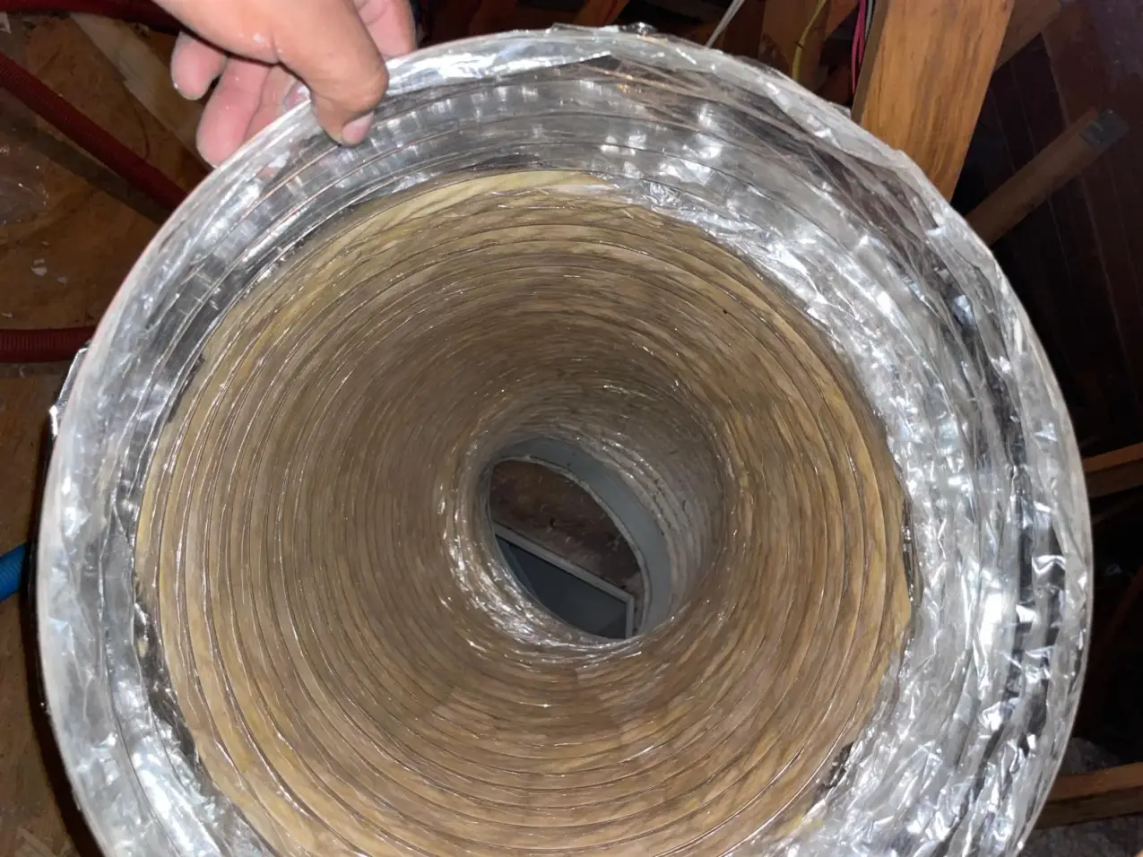 How Often Should Houston Homeowners Schedule Air Duct Cleaning? 4 interior air duct condition during a real inspection, real company service photo 4