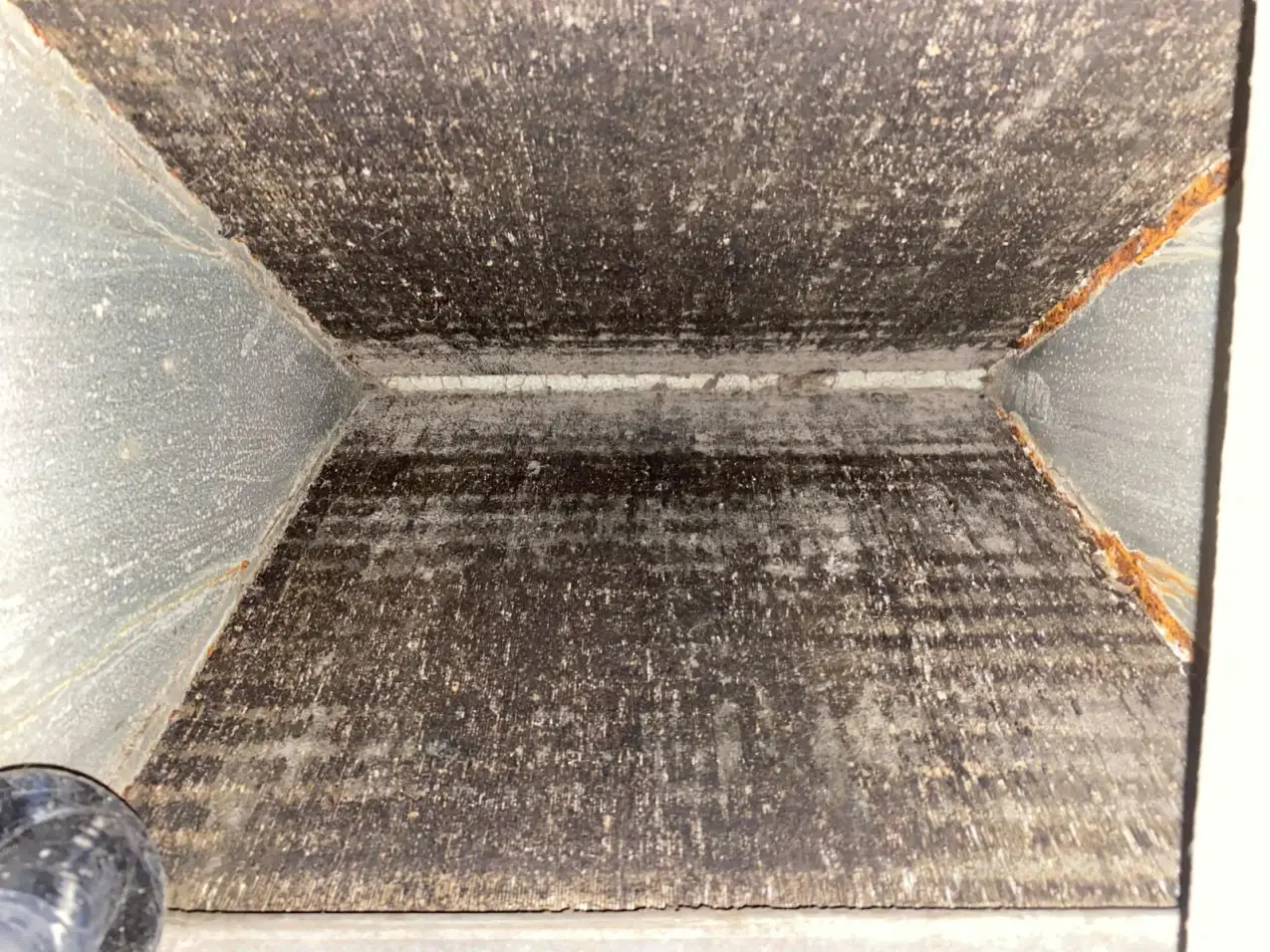 Musty Smell From Vents When the AC Turns On 2 ductwork checked for moisture and visible buildup, real company service photo 3